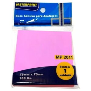 BLOCO AUTO ADESIVO 75X75MM ROS MP2011
