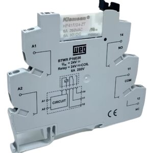 ACOPLADOR A RELE 6A 24VCA/CC AUX. 1NA 1NF WEG