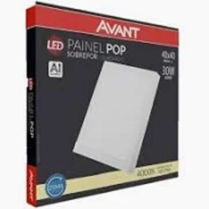 PAINEL LED QUA. 30W 4000K 40CM BR BIV AVANT